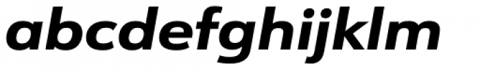 URW Form Expand Extra Bold Italic Font LOWERCASE