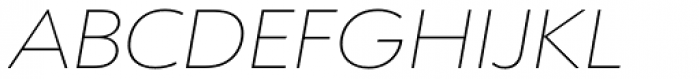 URW Form Expand Thin Italic Font UPPERCASE