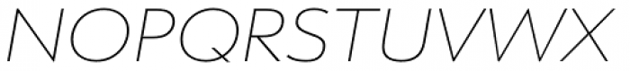 URW Form Expand Thin Italic Font UPPERCASE