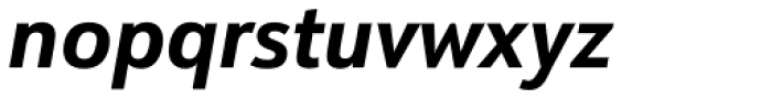URW Form Semi Cond Bold Italic Font LOWERCASE