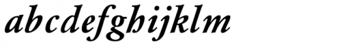 URW Garamond Demi Italic Font LOWERCASE