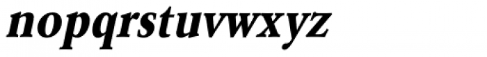 URW Garamond ExtraNarrow Bold Oblique Font LOWERCASE