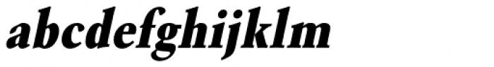 URW Garamond ExtraNarrow ExtraBold Oblique Font LOWERCASE