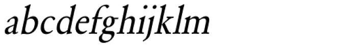 URW Garamond ExtraNarrow Oblique Font LOWERCASE