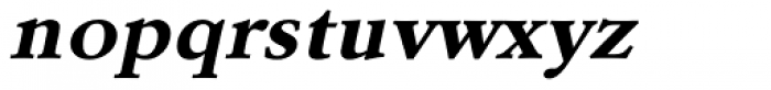 URW Garamond ExtraWide Bold Oblique Font LOWERCASE