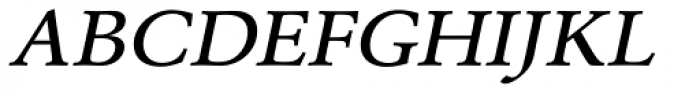 URW Garamond ExtraWide Medium Oblique Font UPPERCASE