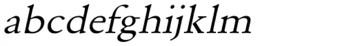 URW Garamond ExtraWide Oblique Font LOWERCASE