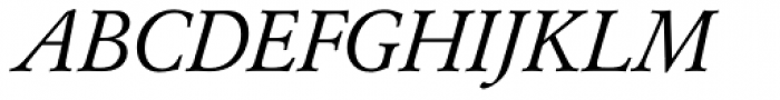 URW Garamond Italic Font UPPERCASE