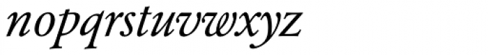 URW Garamond Italic Font LOWERCASE