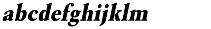 URW Garamond Narrow ExtraBold Oblique Font LOWERCASE