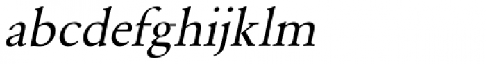 URW Garamond Oblique Font LOWERCASE
