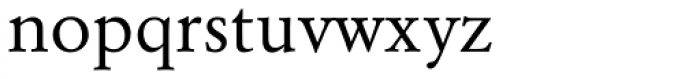 URW Garamond Regular Font LOWERCASE