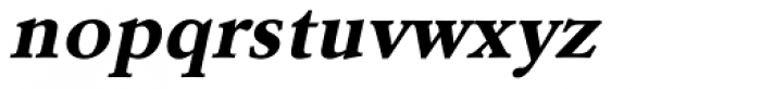 URW Garamond Wide Bold Oblique Font LOWERCASE