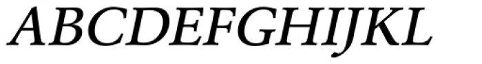 URW Garamond Wide Medium Oblique Font UPPERCASE