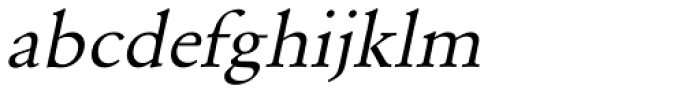 URW Garamond Wide Oblique Font LOWERCASE