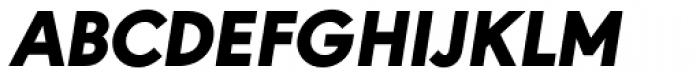 URW Geometric Black Oblique Font UPPERCASE