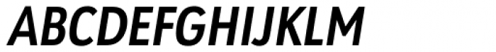 URW Geometric Condensed Bold Oblique Font UPPERCASE