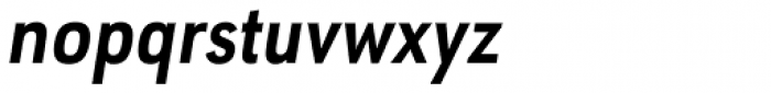 URW Geometric Condensed Bold Oblique Font LOWERCASE