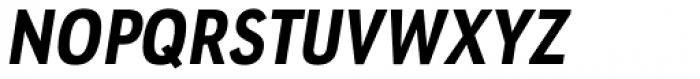 URW Geometric Condensed Extra Bold Oblique Font UPPERCASE
