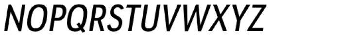 URW Geometric Condensed Medium Oblique Font UPPERCASE