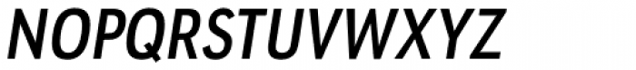 URW Geometric Condensed Semi Bold Oblique Font UPPERCASE