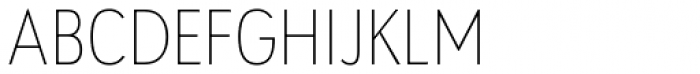 URW Geometric Condensed Thin Font UPPERCASE