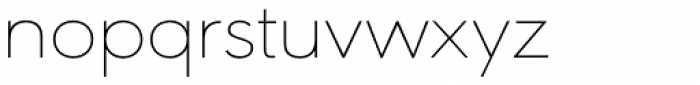 URW Geometric Extended Thin Font LOWERCASE