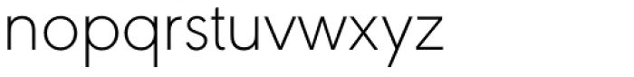 URW Geometric ExtraLight Font LOWERCASE