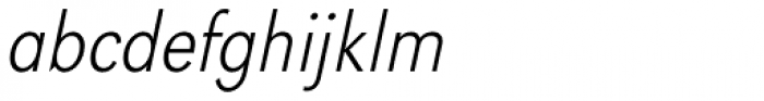 URW Grotesk ExtraNarrow ExtraLight Oblique Font LOWERCASE