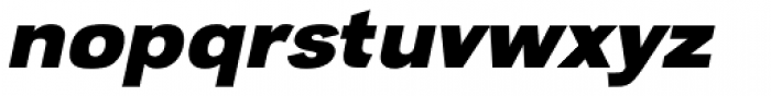 URW Grotesk Wide Bold Oblique Font LOWERCASE