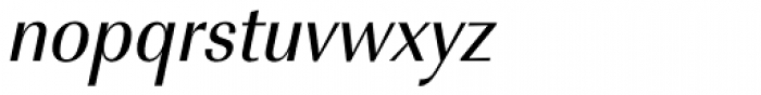URW Imperial ExtraNarrow Oblique Font LOWERCASE