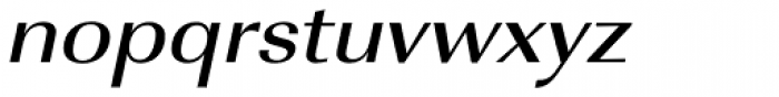 URW Imperial ExtraWide Medium Oblique Font LOWERCASE