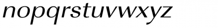 URW Imperial ExtraWide Oblique Font LOWERCASE