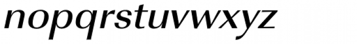 URW Imperial Wide Medium Oblique Font LOWERCASE