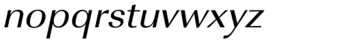 URW Imperial Wide Oblique Font LOWERCASE