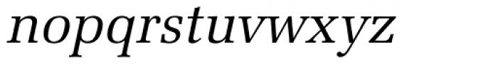 URW Latino Italic Font LOWERCASE