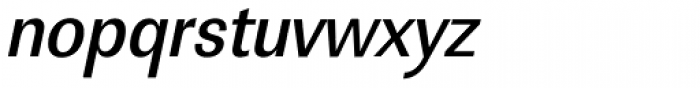 URW Linear ExtraNarrow Medium Oblique Font LOWERCASE