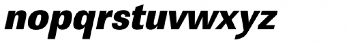 URW Linear ExtraNarrow UltraBold Oblique Font LOWERCASE