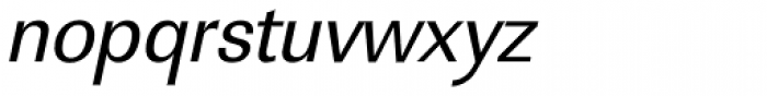 URW Linear Narrow Oblique Font LOWERCASE