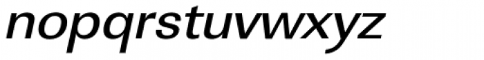 URW Linear Wide Medium Oblique Font LOWERCASE