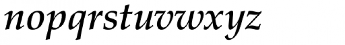 URW Palladio Medium Italic Font LOWERCASE