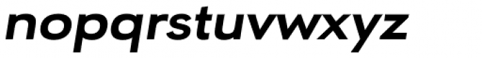 URWGeometric Extended Extra Bold Oblique Font LOWERCASE