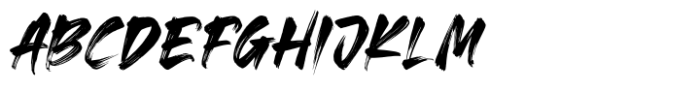 Urban Blocking Brush Font UPPERCASE