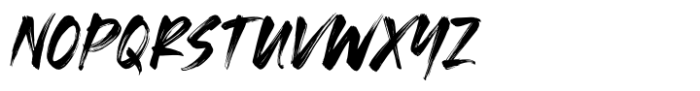 Urban Blocking Brush Font UPPERCASE