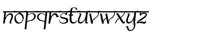 Urban Dharma Oblique Font LOWERCASE