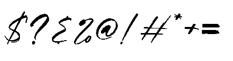 Urban Handwritten Regular Font OTHER CHARS