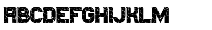Urban Plaza Cracked Font UPPERCASE