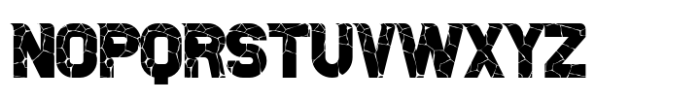Urban Plaza Cracked Font UPPERCASE