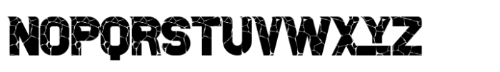 Urban Plaza Cracked Font LOWERCASE