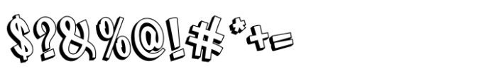 Urban Slash Extrude Font OTHER CHARS